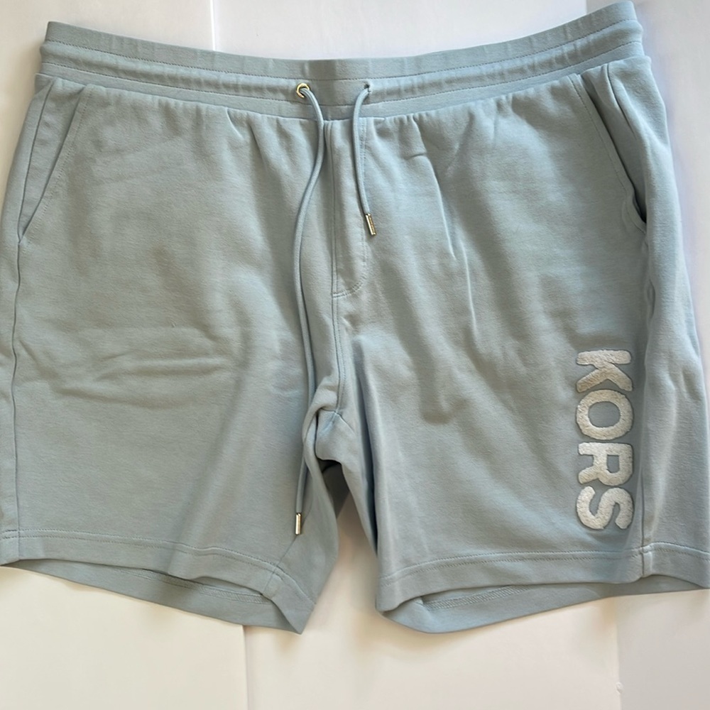 Michael Kors Men’s French Terry Elastic Waist Drawstring Shorts Size XL